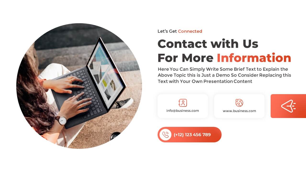 Contact Page Template for PowerPoint and Google Slides