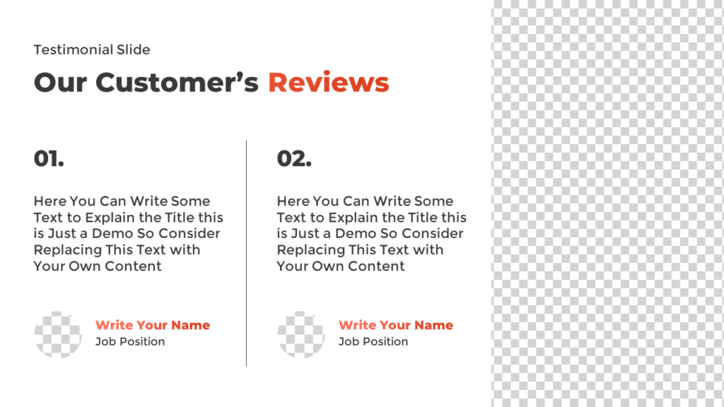 Creative Testimonial Template
