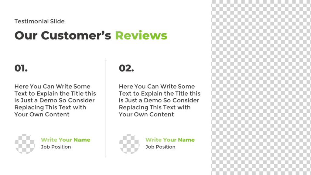 Customer Testimonial Template for PowerPoint