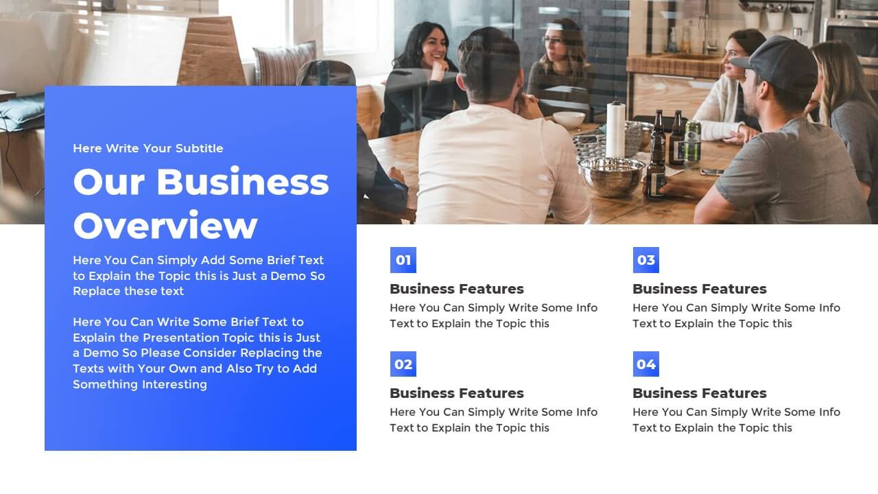 Free Bullet Point Template for PowerPoint with 4 Options