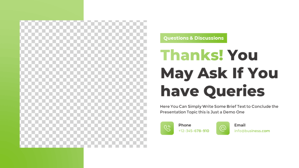 Free End Slide Template for Presentations