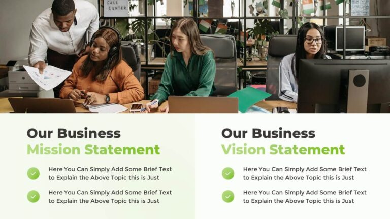 Free Mission and Vision Statements Presentation Slide