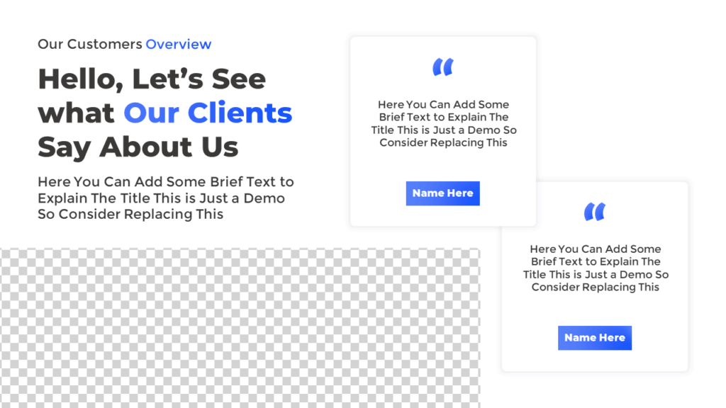 Free PowerPoint Slide with 2 Speech Bubbles