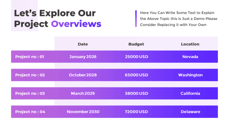 Free PowerPoint Table with Feature Comparison Chart
