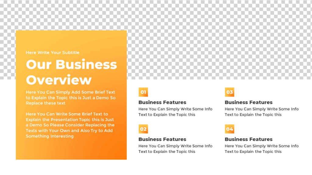 Free PowerPoint Template for Presenting Bullet Points