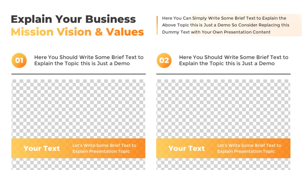 Goals and Objective Slide Template for PowerPoint