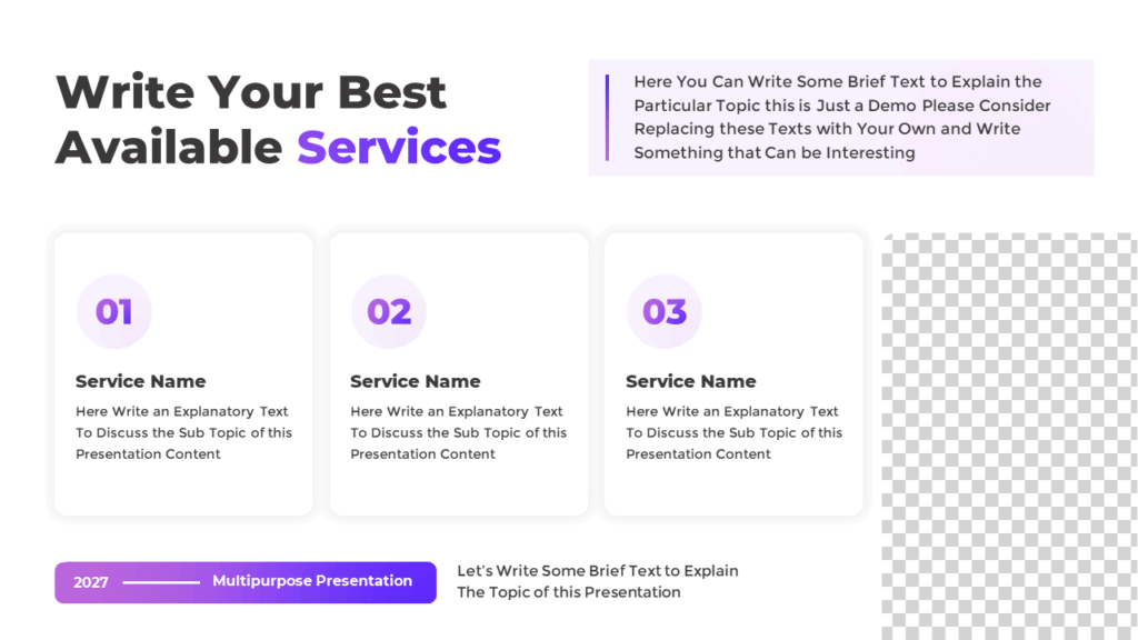 Infographic Presentation Slide with 3 Options