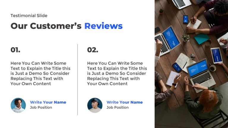 PowerPoint Client Testimonial Template
