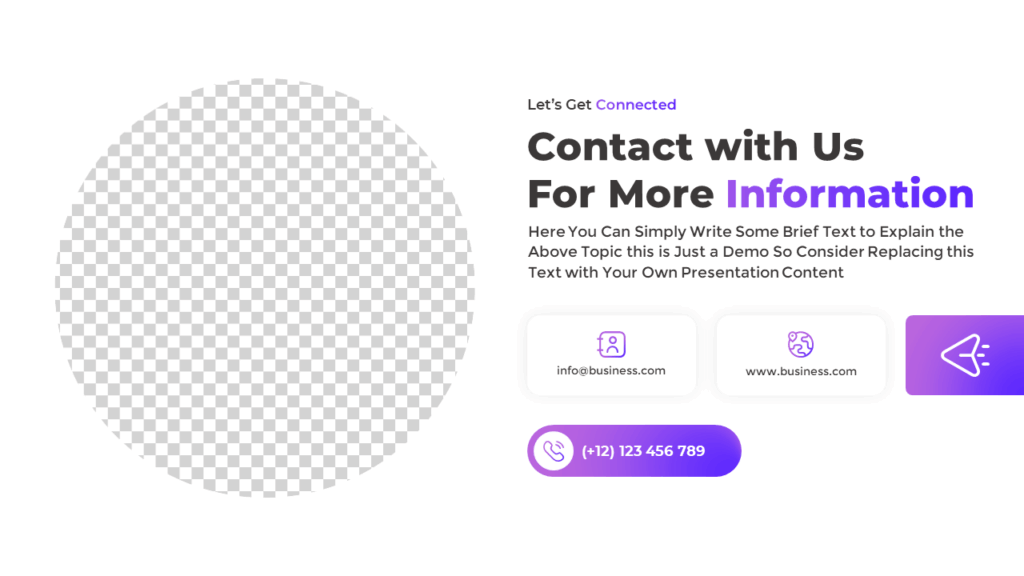 PowerPoint Contact Information Slide Template