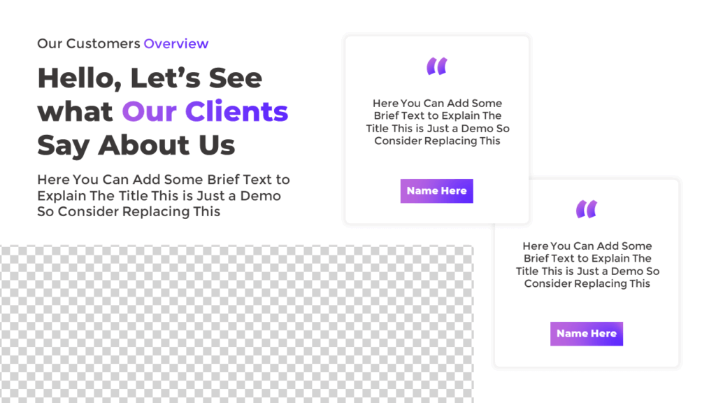 PowerPoint Customer Reviews or Feedback Slide Template