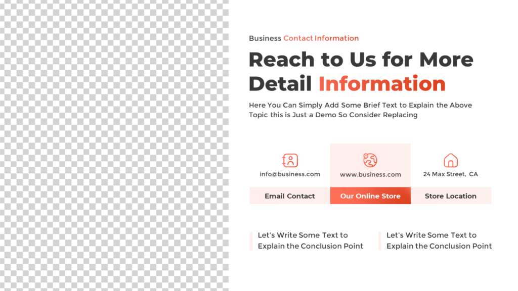 Presentation Contact Info Slide