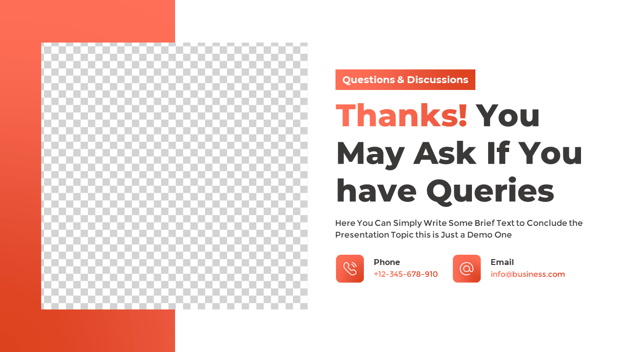 Free PowerPoint Thank You Any Question Slide Template - PowerPoint School