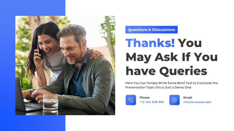 Thank You Any Question Slide for PowerPoint Presentation