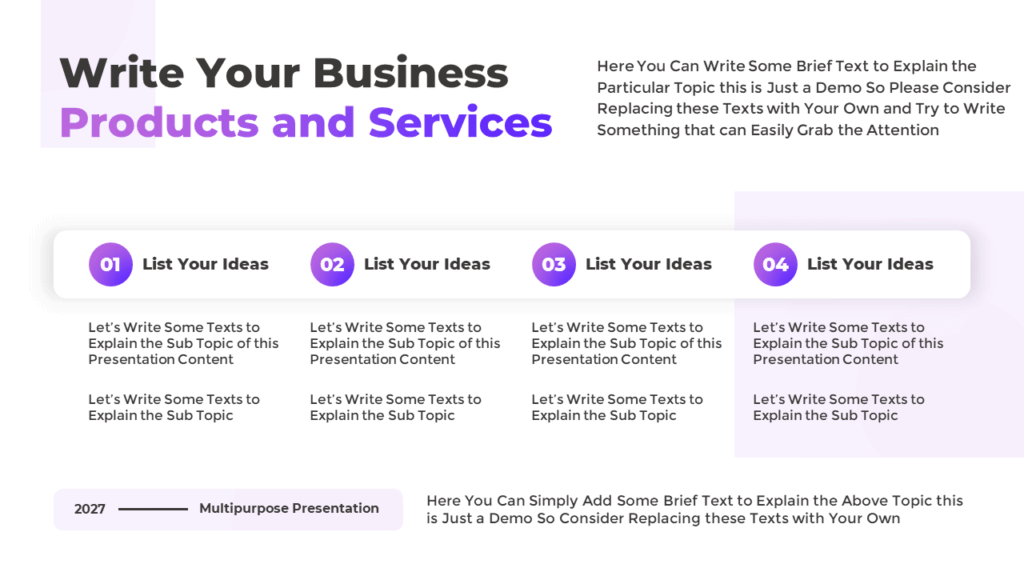 Business Roadmap Presentation Slide Template