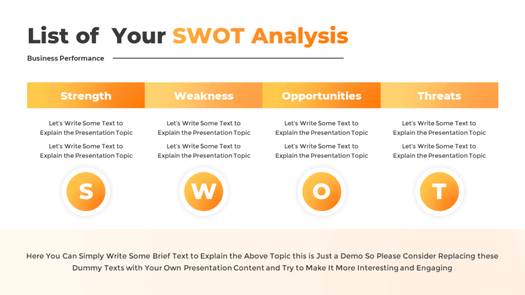 Business SWOT Analysis Template for PowerPoint
