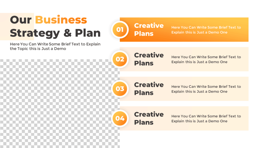 Free 4-Step Infographic Presentation Slide Template