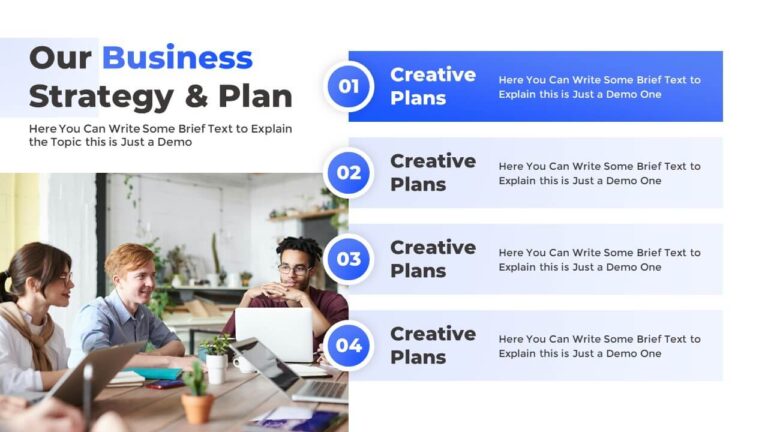 Free 4-Step PowerPoint Vertical List Infographics Template
