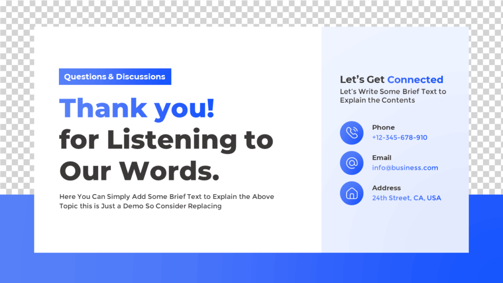 Free Ending Slide for Presentations