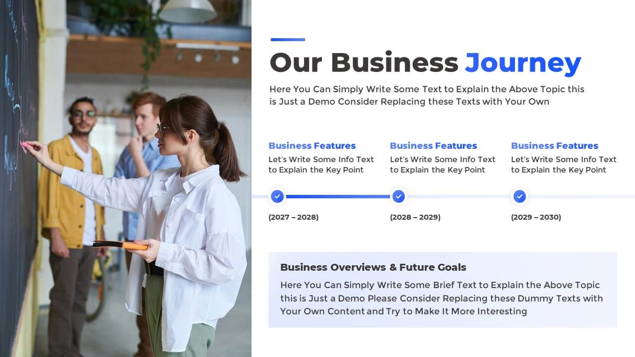 Free Infographic Roadmap Slide Template