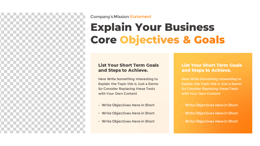 Free Mission Vision and Values Slide Template