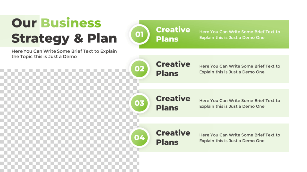 Free Vertical List Presentation Slide Template