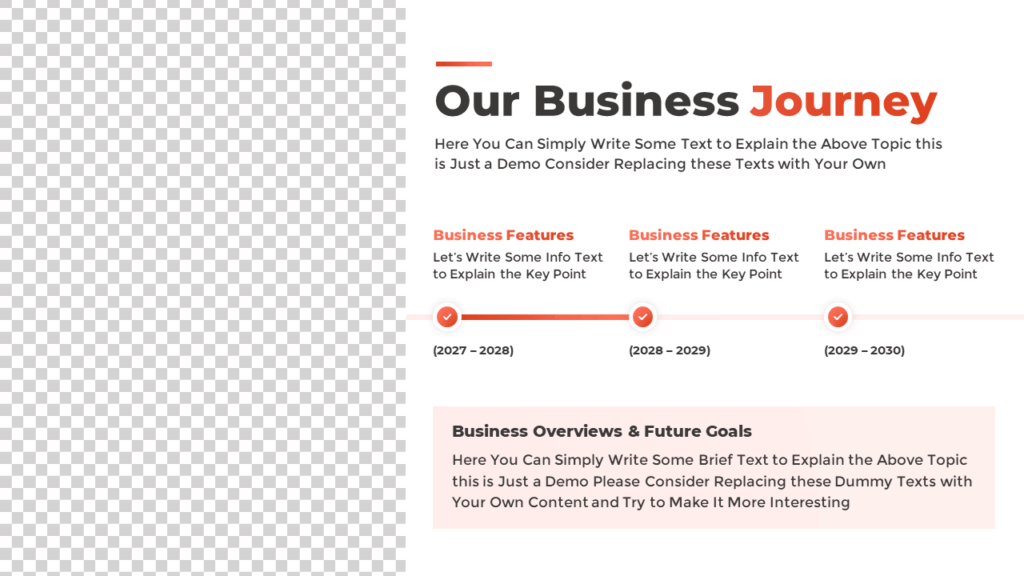 Horizontal Business Timeline Slide Template