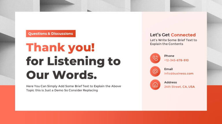 Last Slide for Presentation