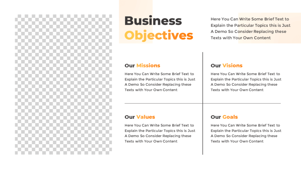 Mission, Vision, Values and Goals Template for PowerPoint