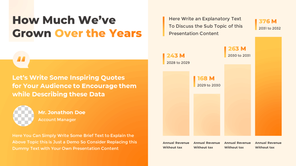 PowerPoint Bar Chart Template