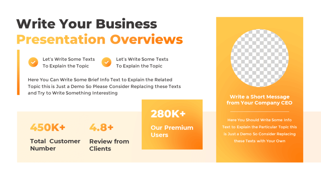 PowerPoint Business Overview Slide Template