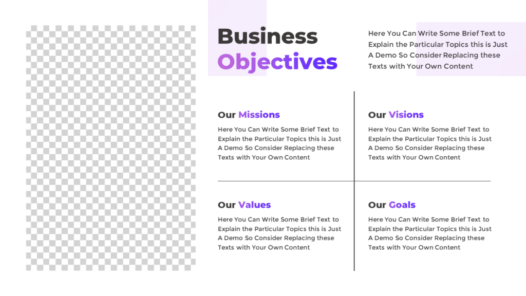 PowerPoint Mission and Vision Statements Slide Template