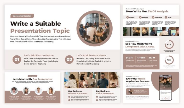 Free Company Profile PPT Presentation Slide Template