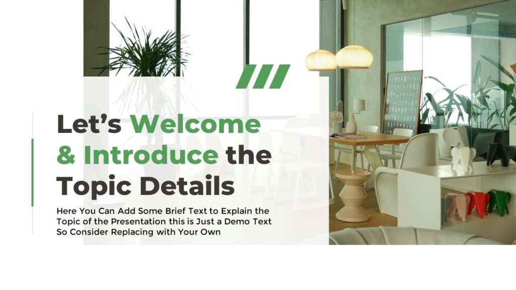 Slide 01 - Welcome Introduction Slide for Executive Pitch Deck