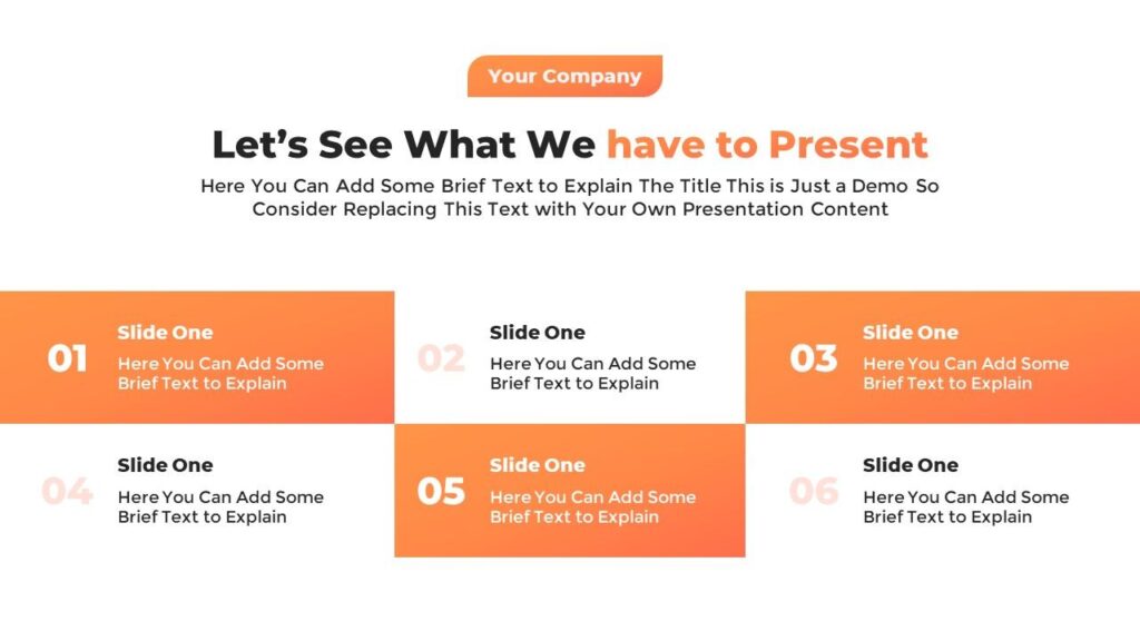 Slide 02 - Agenda Overview Slide for Business Development Plan