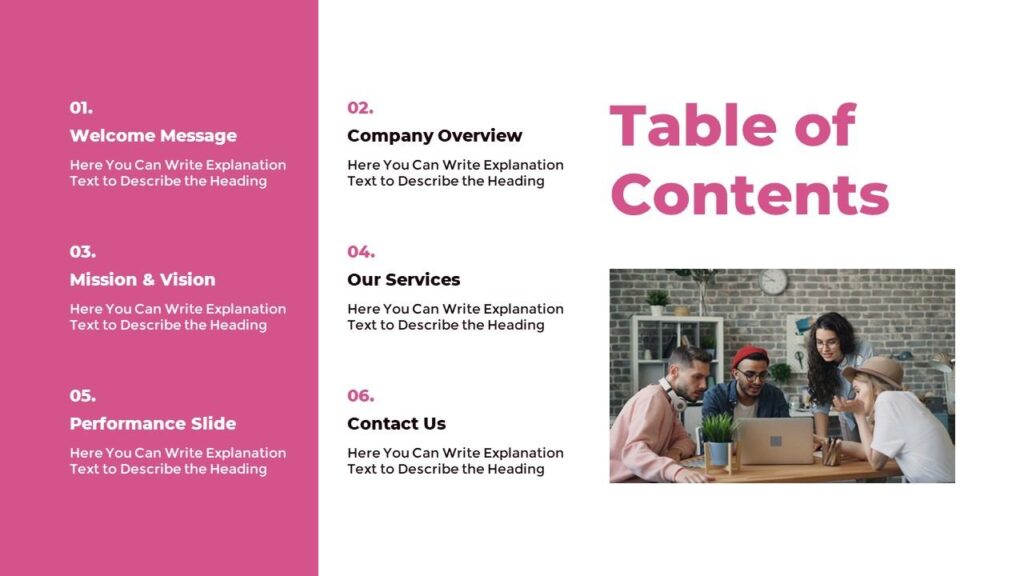 Slide 02 - Table of Contents Slide for Business Proposal PPT