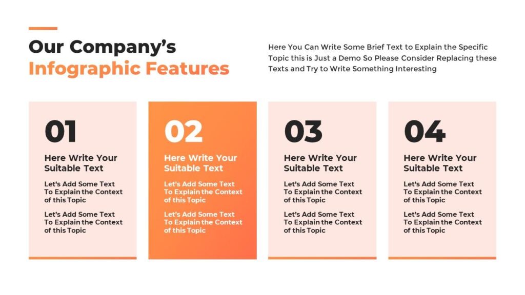 Slide 05 - Infographic Features Slide for Business Presentation Template