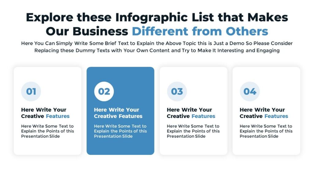 Slide 07 - Business Differentiators Infographic Slide