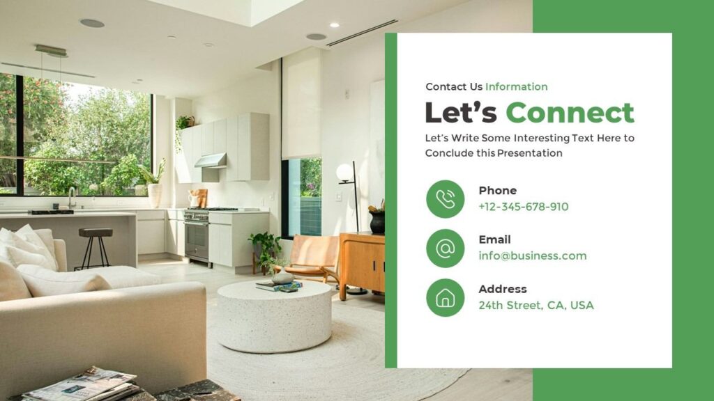 Slide 08 - Contact Information Closing Slide for Executive Pitch Deck