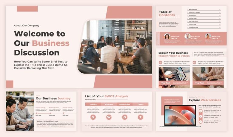 Business Growth Plan Template for PowerPoint and Google Slides Presentations