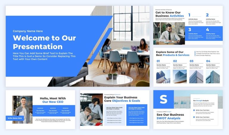 Free Business Strategic Plan Presentation Template