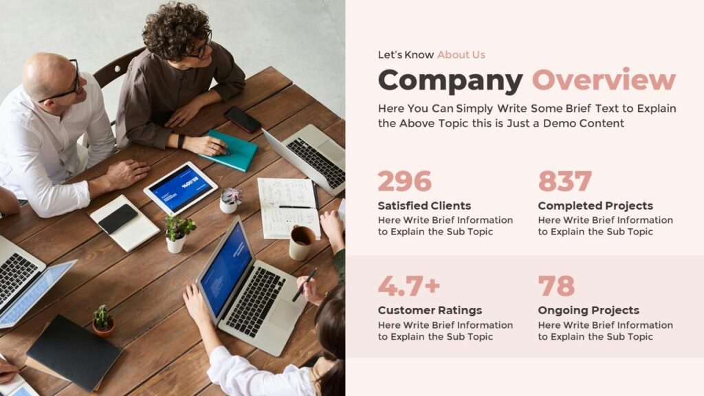Slide 03 - Company Overview Slide for Growth Strategy Presentation