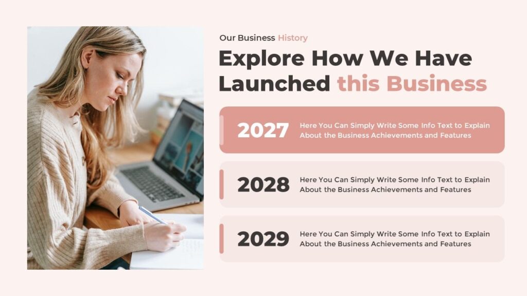 Slide 07 - Business Launch Timeline Slide for Development Plan