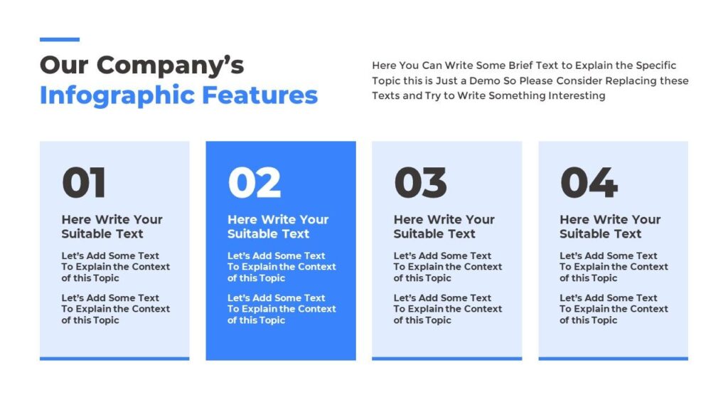Slide 11 - Company Infographic Features Slide for Business Plan